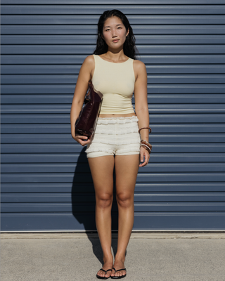 Everyday Ribbed Tank in Butter-Yellow