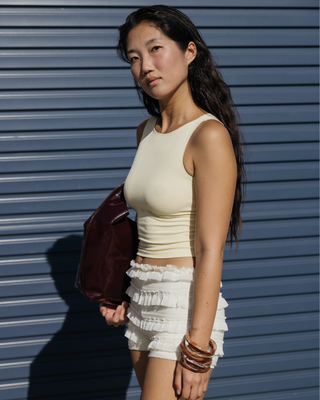 Everyday Ribbed Tank in Butter-Yellow