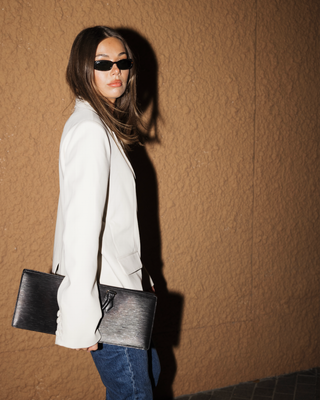 Tailored Blazer in Bone