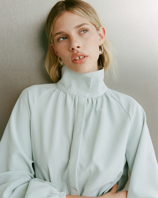 Billie Romper | Powder Blue