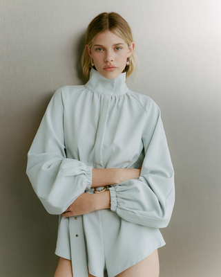 Billie Romper | Powder Blue
