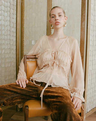 Amara Top | Champagne