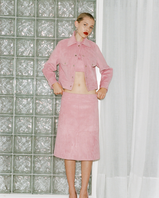 DROP 02 | Stevie Jacket | Blush Suede