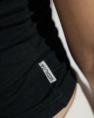 Everyday Ribbed Tank in Black